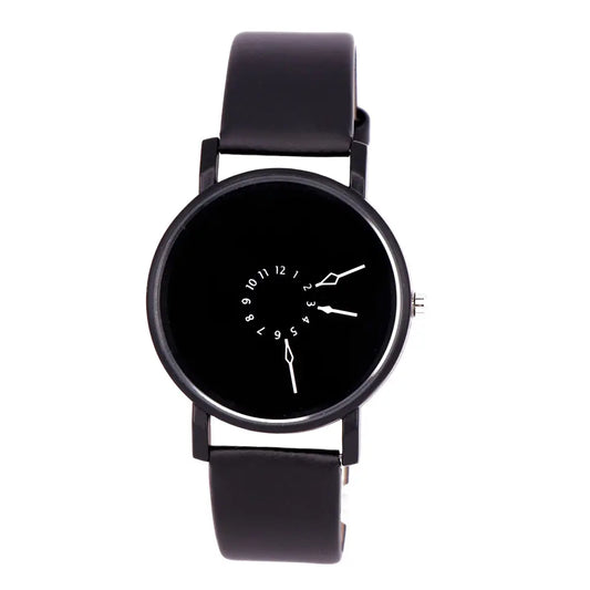 Reloj minimalista con pulsera de cuero
